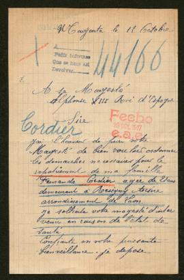 Expediente de Fernande Cordier