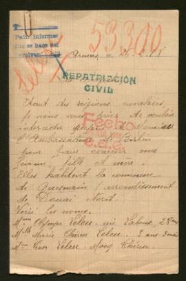 Expediente de la familia Leleu Laloux