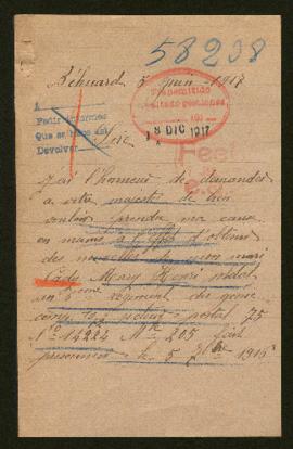 Expediente de Mary Henri Cady