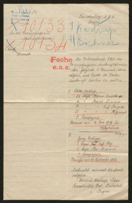 Expediente de Walter Kastrup y Georg Eichner