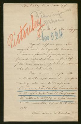 Expediente de Louis Pistouley