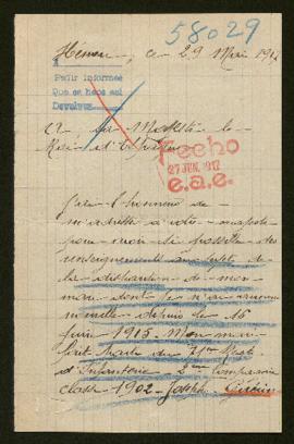 Expediente de Joseph Guérin