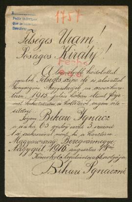 Expediente de Ignácz Bihari