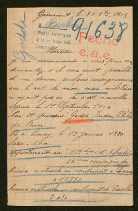 Expediente de Isidore Philippe Omer Godde