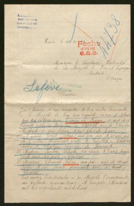 Expediente de la familia Lefevre Labaisse