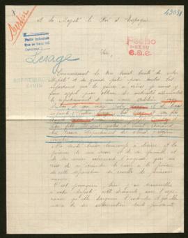 Expediente de las familias Lesage Dubar y Crombez Dubar