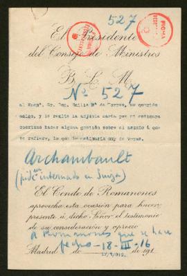 Expediente de Maurice Archambault