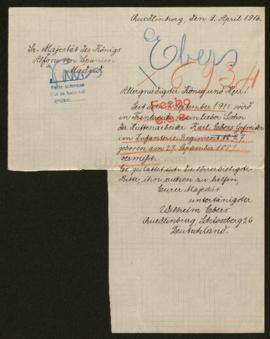 Expediente de Karl Ebers