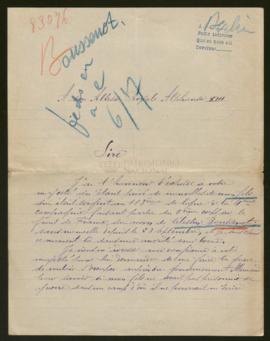 Expediente de Célestin Boussenot