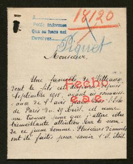 Expediente de Emile Piquet y Gaston Varmier