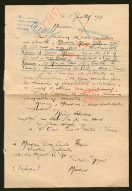 Expediente de la familia de Isidore Rémy