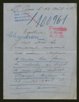 Expediente de Louis Léon Auguste Chaudron