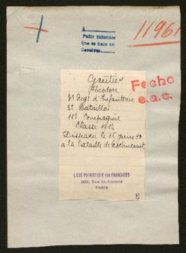Expediente de Théodore Gautier