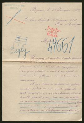 Expediente de Clémentine Pégly y la familia Ducamp Pégly