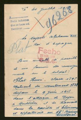 Expediente de Henri Plat