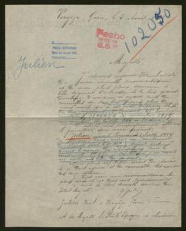 Expediente de Louis Fernand Julien