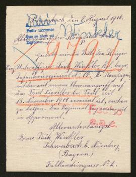 Expediente de Fritz Winkler