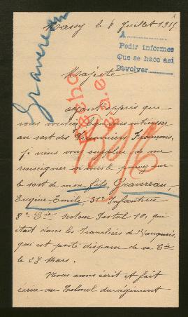 Expediente de Eugène Emile Gravereau