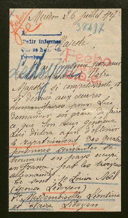 Expediente de Louise Ledoyen Noël  y la familia Ledoyen