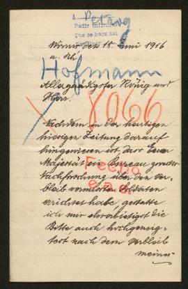 Expediente de Karl Hofmann