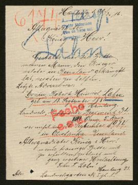 Expediente de Robert Heinrich Lahn