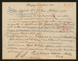 Expediente de Joseph Paul Emile François