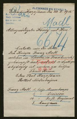 Expediente de Franz Madl