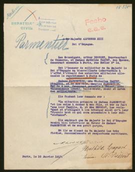 Expediente de la familia Parmentier-Taquet