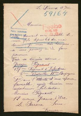 Expediente de Georges Pignant