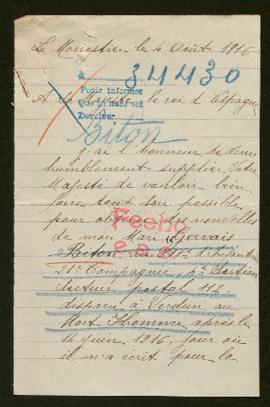 Expediente de Gervais Biton