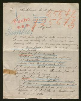 Expediente de Jules Auguste y Paul Hippolyte Gambus