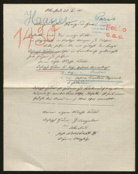 Expediente de Joseph Hauer