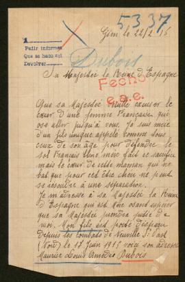 Expediente de Louis Amédée Dubois