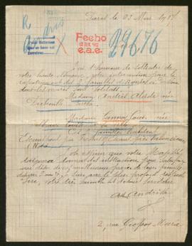 Expediente de Berthe Andris Dubruille y su familia y de Louise Lannoy Delhaye e hija