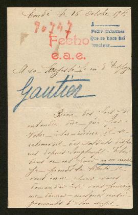 Expediente de Edouard Jean François Gautier