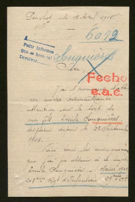 Expediente de Emile Souquières