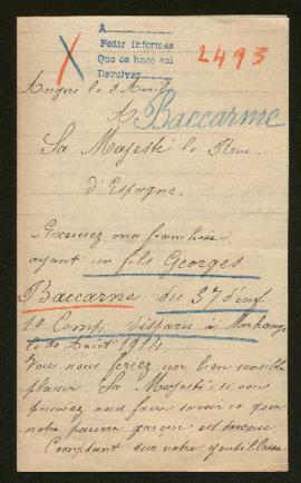 Expediente de Georges Baccarne