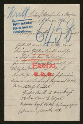 Expediente de Gustav Krill