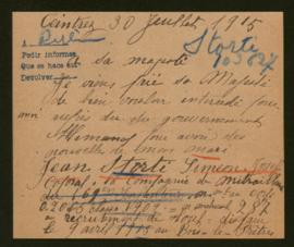 Expediente de Jean Simeon Joseph Storti