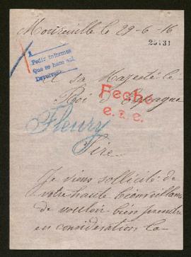 Expediente de Eugène Fleury