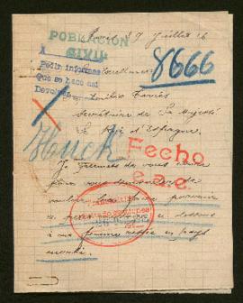 Expediente de madame Moïse Huck