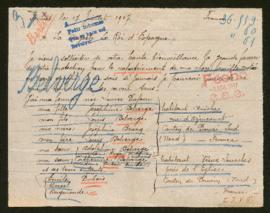 Expediente de las familias Dufour Belvérge, Belverge Bracq, Roger Belverge, Dubois Belverge, y Do...