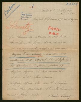 Expediente de Eugène Pierre Lorentz