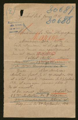 Expediente de Arthur Marin y Henri Achard