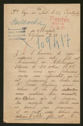 Expediente de Emile Belloche