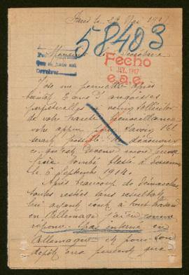 Expediente de Paul Antoine Eugène Riégert