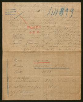 Expediente de Augustin Arthur Asfaux