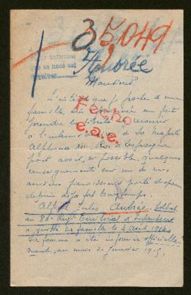 Expediente de Alfred Jules Aubrée