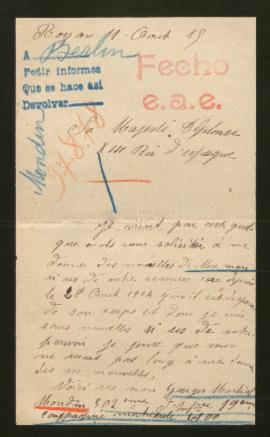 Expediente de Georges Martial Mondin