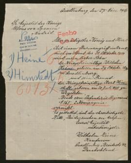 Expediente de Wilhelm Heine y Karl Himstedt